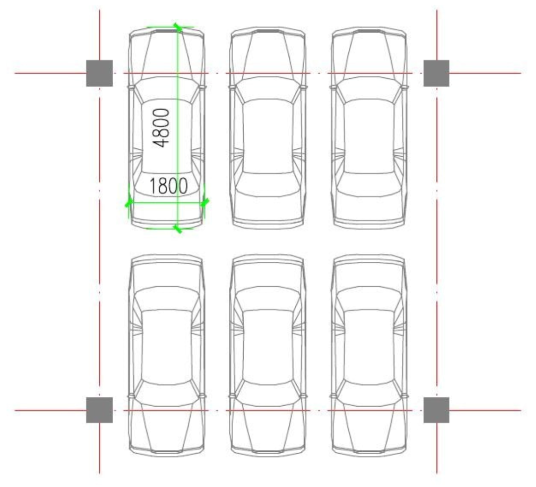 停车位的画法图片